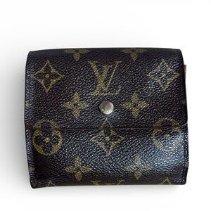Louis Vuitton Portefeuille Elise Monogram Trifold Wallet Unisex Vintage COA